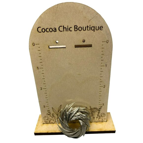 Vintage Signed CORO Silver Tone Overlapping Leaves Wreath Womens Pin Brooch MCM - Picture 2 of 5